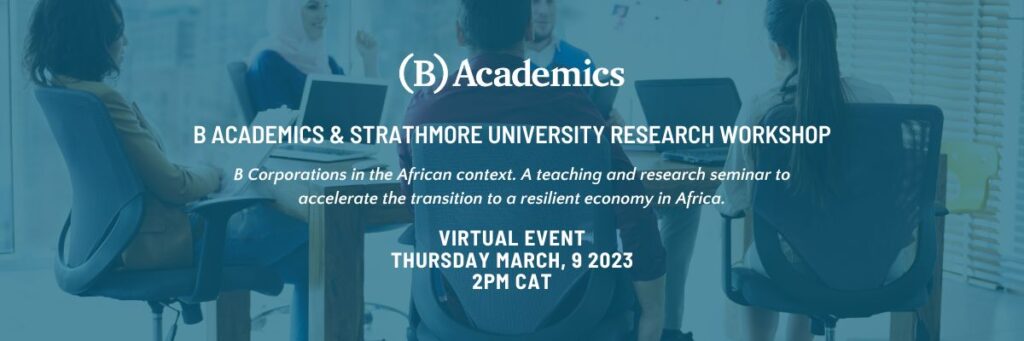B Academics & Strathmore University Research Workshop 2023