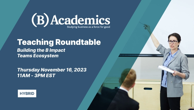 B Academics Teaching Roundtable