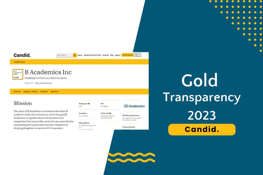 Celebrating Transparency: B Academics Earns 2023 Candid Gold Certification