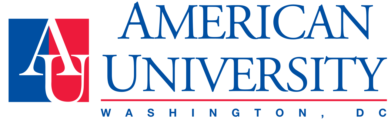 american university logo