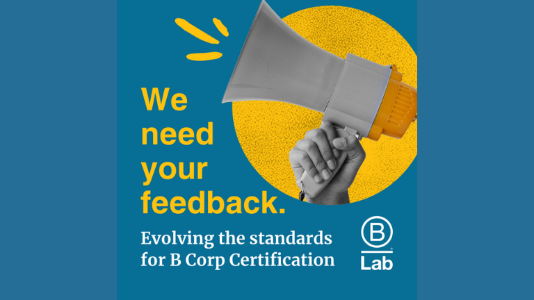 Evolving Standards for B Corp Certification: second consultation